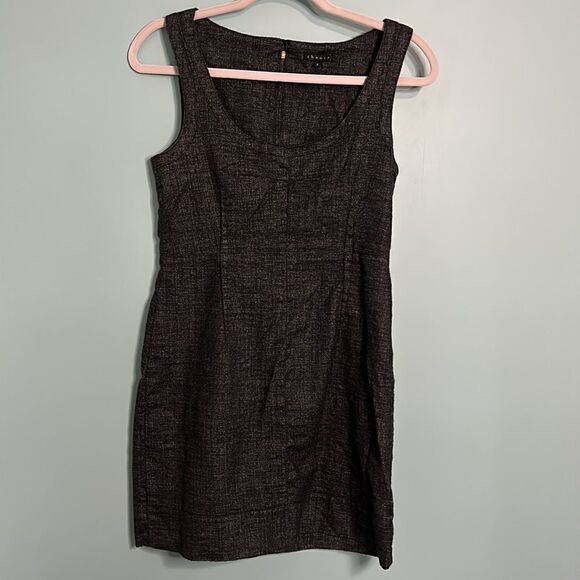 Theory Scoop Neck Wool Blend Mini Dress - Picture 2 of 9